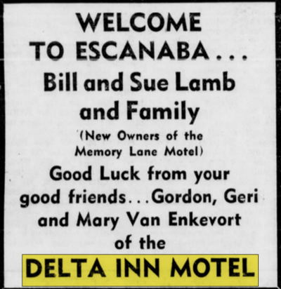 Delta Inn Motel (Tuc-Me-In Motel) - Jan 1973 Ad (newer photo)